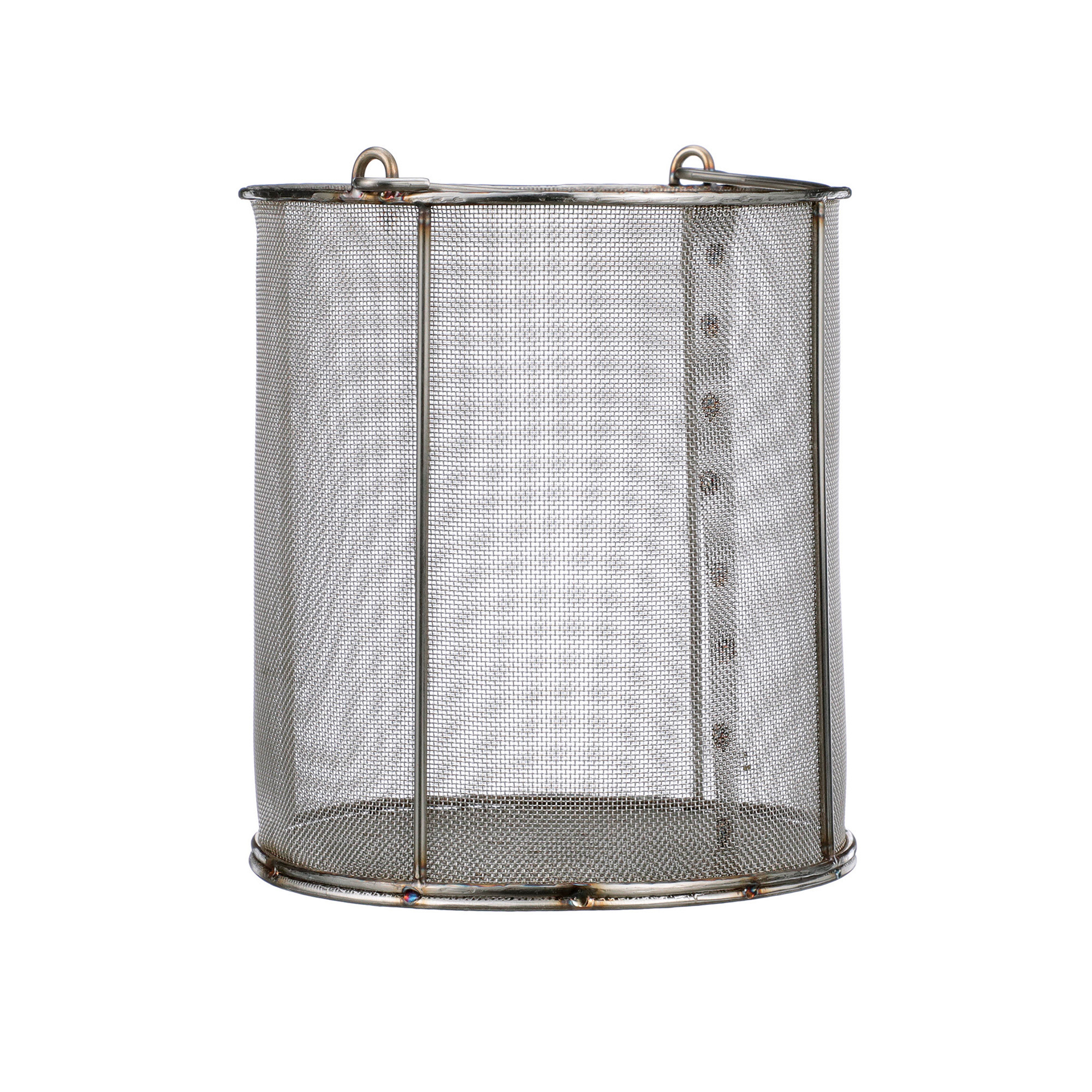 Marlin Round Stainless Steel Mesh Basket with Handles, 6.5in.H x 5.9in. Dia.